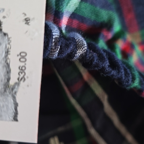 JAMMIES FOR FAMILIES BOYS 2 PIECE BLUE PLAID PAJAMA SET SIZE 12 - Picture 9 of 11